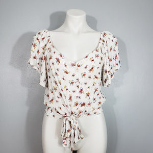 Gypsies & Moondust Floral Crop Top